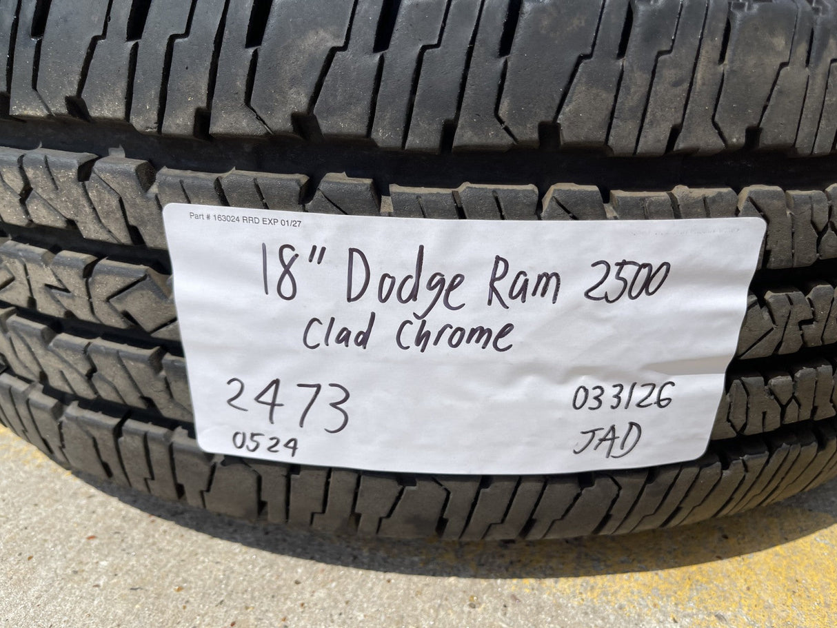 18" Dodge Ram 2500 3500 STEEL OEM 2473 wheel rim spare 2024 2025 2026 Firestone Texas Truck Tire