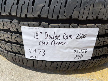 18" Dodge Ram 2500 3500 STEEL OEM 2473 wheel rim spare 2024 2025 2026 Firestone Texas Truck Tire