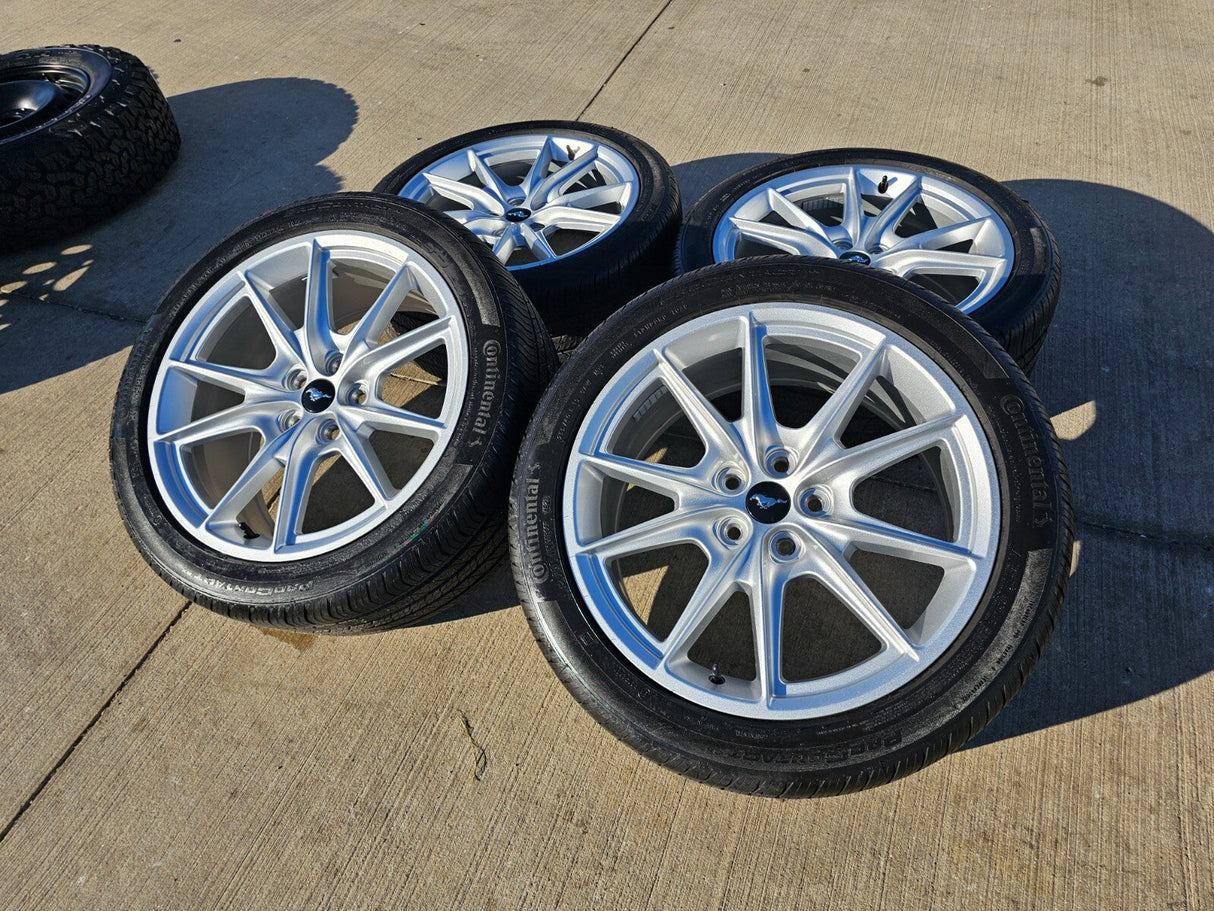 19" Ford Mustang Stealth GT OEM wheels rims 95759 tires 2021 2022 2023 2024 2025 Texas Truck Tire