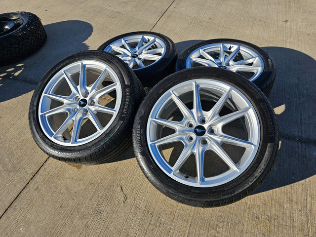 19" Ford Mustang Stealth GT OEM wheels rims 95759 tires 2021 2022 2023 2024 2025 Texas Truck Tire