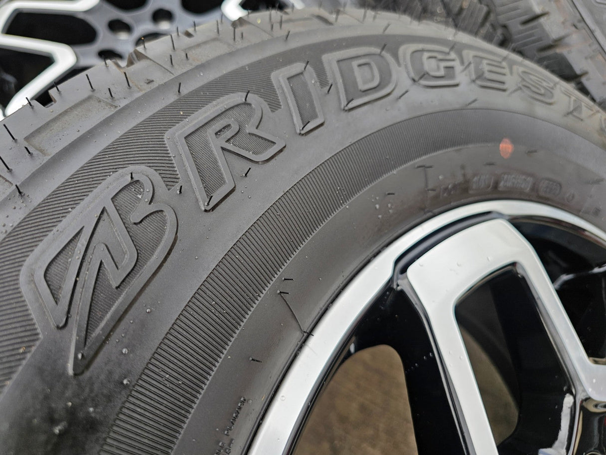 18" Ford Bronco wheels rims tires black 95213 Ranger tires BRIDGESTONE DUELER AT Texas Truck Tire