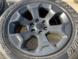 20" Dodge Ram 1500 OEM Laramie Black 2680 wheels rims 2022 2023 2024 2025 2026 Texas Truck Tire