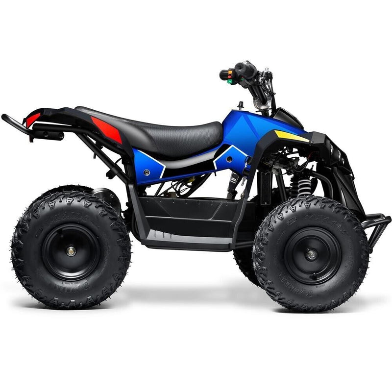 MotoTec E-Bully 36v 1000w Children's All-Terrain Vehicle - White, Red and Blue