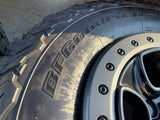 17" Ford F-150 Raptor OEM BEADLOCK rims wheels 10459 95210 BFG KO2 35" tires Texas Truck Tire