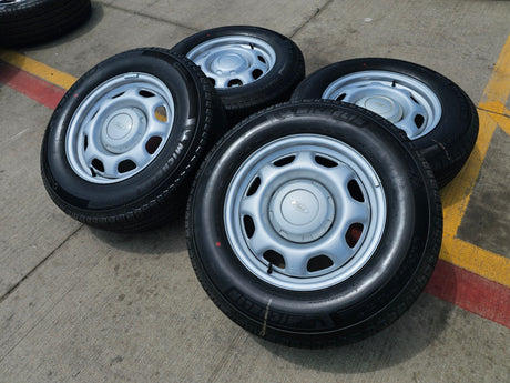 17" Ford F-150 OEM rims wheels 3857 tires steel 2023 2024 2025 2026 MICHELIN NEW Texas Truck Tire