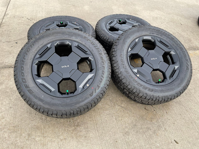 17" Kia Sorento X-PRO OEM wheels rims tires Telluride Sedona 2025 2026 NEW BFG Texas Truck Tire