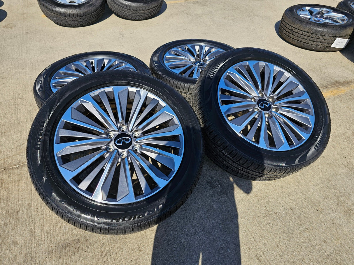 22" Infiniti QX80 QX56 Nissan Titan Armada OEM 94236 wheels rims 2025 2026 NEW Texas Truck Tire