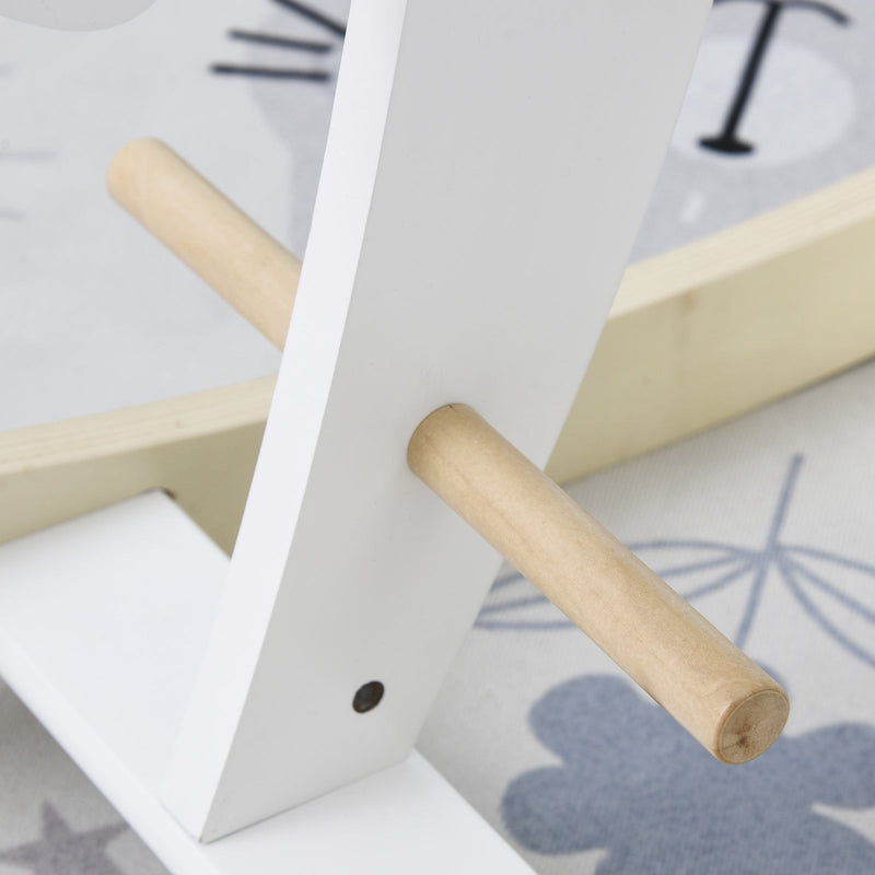 Classic Wooden Rocking Horse Ride-On Toy for Toddlers Ages 1-3 Years