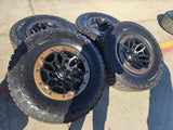 18" Dodge Ram 1500 TRX Beadlock OEM bronze RHO wheels rims 2735 tires NEW 35" Texas Truck Tire
