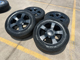 20" Chevy Silverado Tahoe OEM Replica wheels rims black 5651 Texas Truck Tire