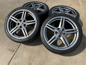 19" + 20" Chevy Corvette Z06 C8 OEM FORGED 94027 94028 wheels rims 2024 2026 Texas Truck Tire