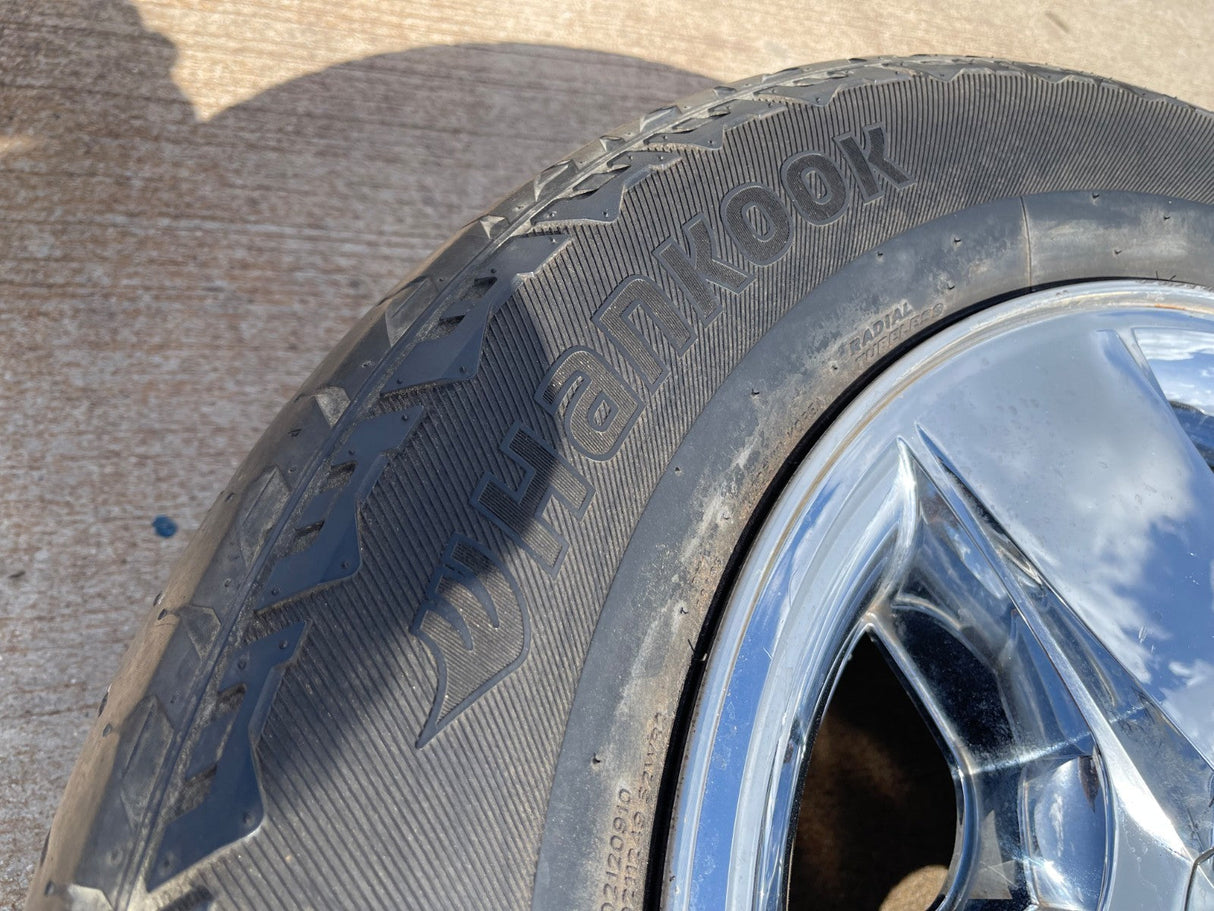 20" Chevy Silverado Tahoe Suburban chrome OEM 5417 wheel rim tire Texas Truck Tire
