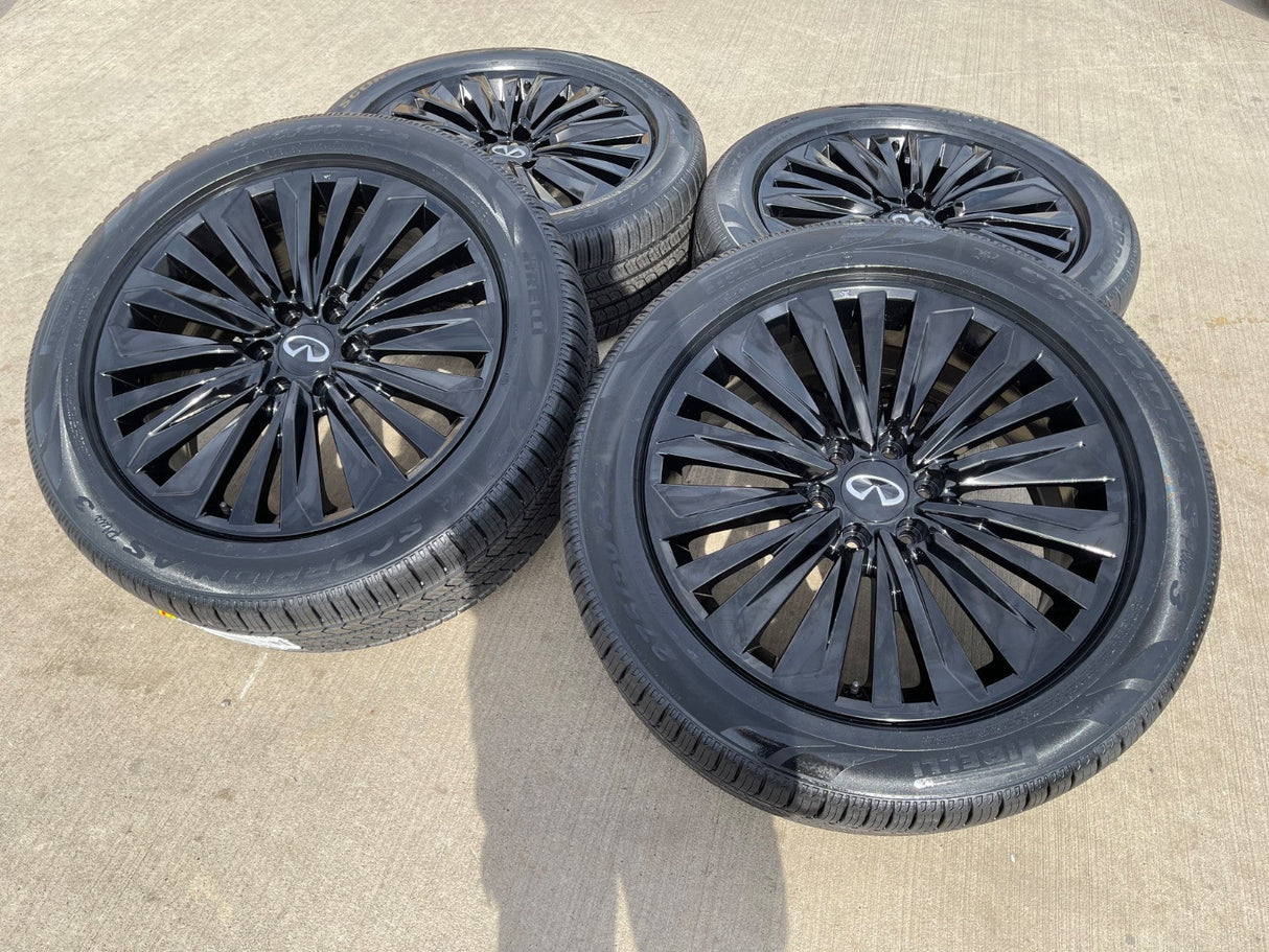 22" Infiniti QX80 QX56 Nissan Titan Armada OEM 94236 wheels rims 2025 2026 NEW Texas Truck Tire