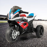 Electric Ride-On Motorcycle for Kids with Lights, Music, and 3 Wheels - Red
