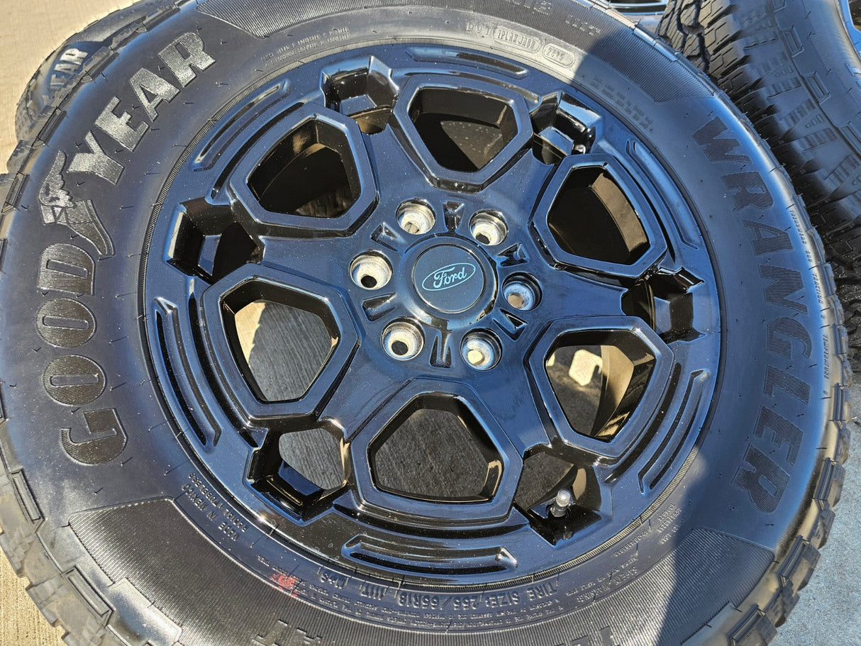 18" Ford Ranger OEM wheels rims tires Bronco black 2023 2024 2025 2026 NEW Texas Truck Tire
