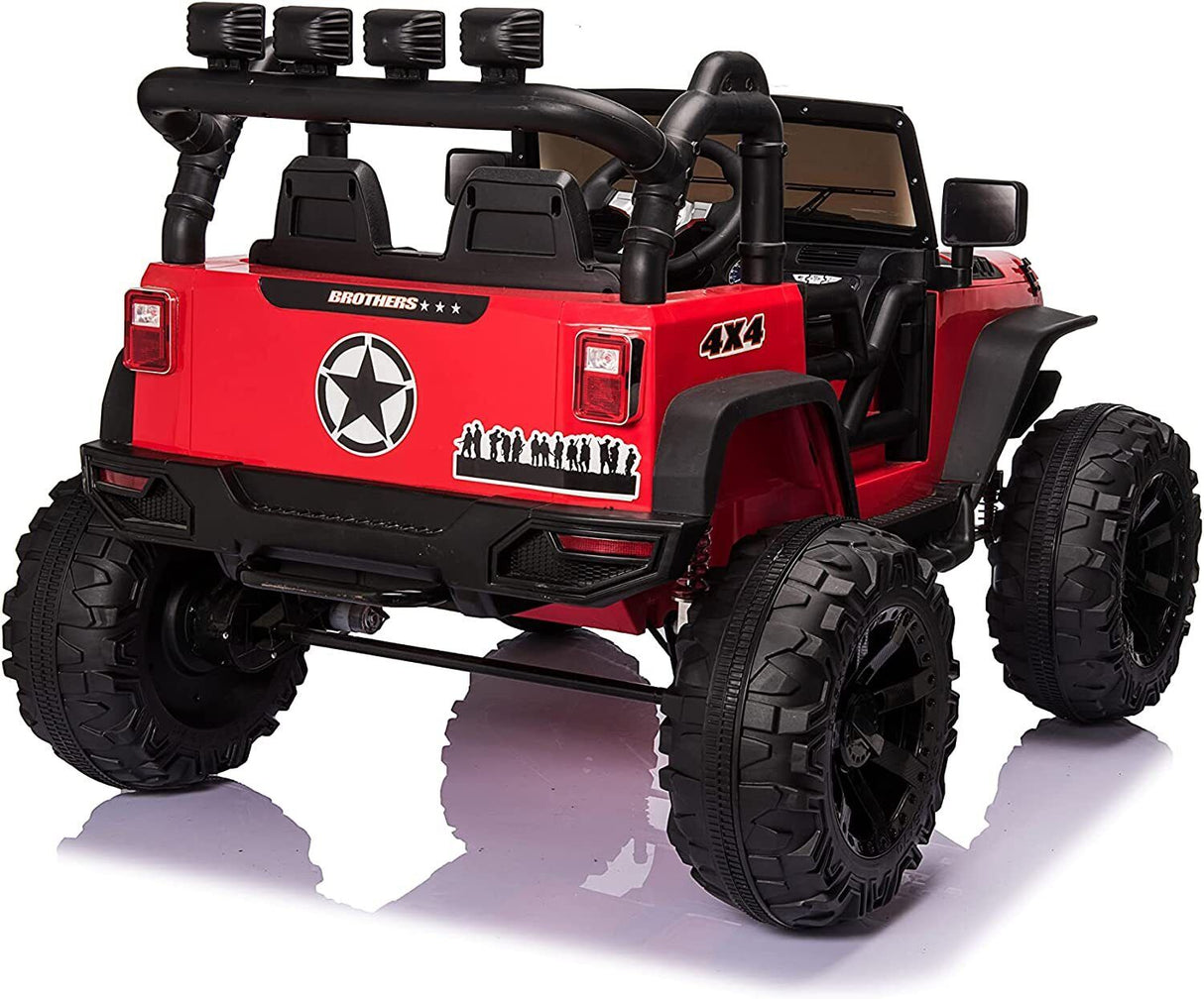 Premium 24V Electric Kids Jeep with 2X200W Battery, Remote Control, and 3-Speed Options
