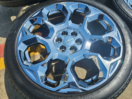 24" GMC Yukon Sierra Tahoe Cadillac Escalade V OEM wheels rims 2025 2026 Texas Truck Tire