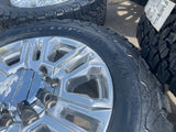 20" GMC Sierra Denali 2500 3500 OEM 5957 wheels rims 2024 2025 NEW BFG KO2 Texas Truck Tire