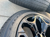 22" Dodge Ram 1500 OEM Laramie rims wheels tires 2685 black NEW Texas Truck Tire