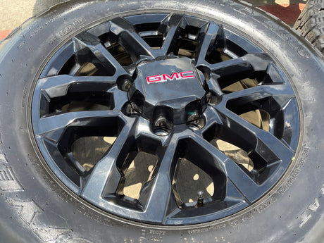 20" GMC AT4 Chevy Silverado Trail Boss 2500 OEM 94030 wheels rims 2025 2026 NEW Texas Truck Tire