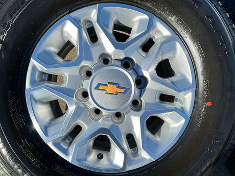 18" Chevy Silverado 2500 3500 OEM 5959 wheels rims MICHELIN LTX A/T2 NEW Texas Truck Tire