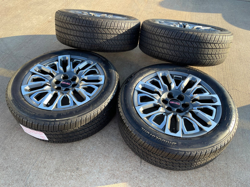 22" GMC Yukon Chevy Tahoe Escalade OEM 95486 wheels rims 2024 2025 2026 NEW Texas Truck Tire