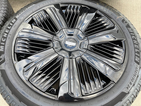 24" Cadillac Escalade IQ DEEP SPACE EV OEM wheels rims Hummer 2500 2025 2026 NEW Texas Truck Tire