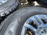 18" Ford F-250 F-350 OEM rims wheels 10290 chrome tires GOODYEAR WRANGLER A/T Texas Truck Tire