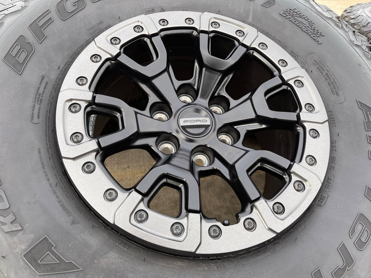 17" Ford F-150 Raptor Bronco R OEM BEADLOCK 51222 rims wheels 2025 2026 NEW 37" Texas Truck Tire