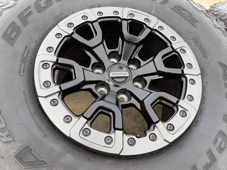 17" Ford F-150 Raptor Bronco R OEM BEADLOCK 51222 rims wheels 2025 2026 NEW 37" Texas Truck Tire