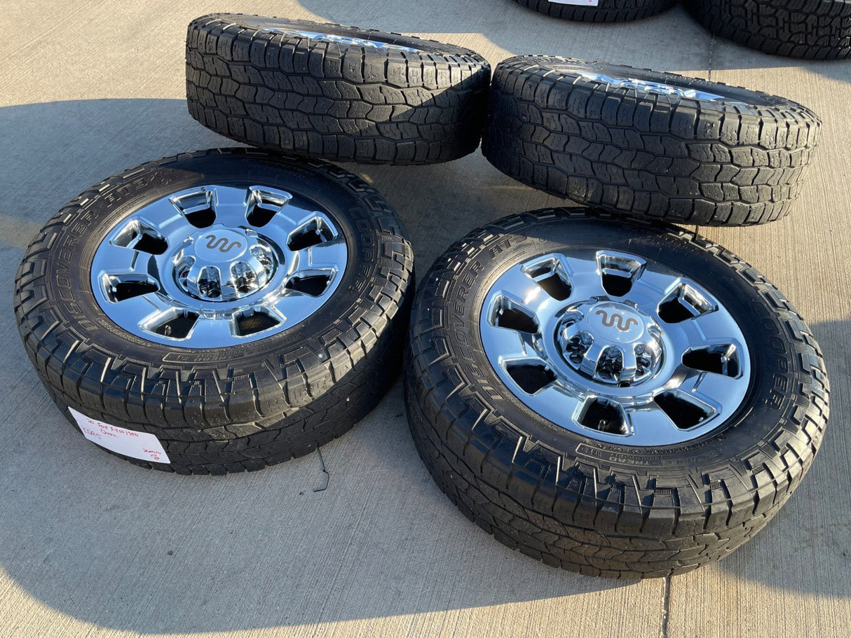 20" Ford F-250 F-350 OEM KING RANCH 10295 25085 10552 chrome wheels rims tires Texas Truck Tire