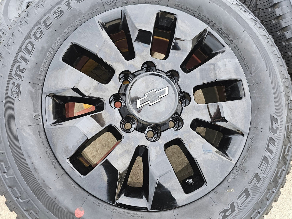 20" Chevy Silverado 2500 3500 OEM 5960 5947 GMC Sierra wheels rims 2025 2026 NEW Texas Truck Tire