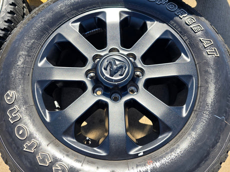 20" Dodge Ram 2500 3500 LARAMIE OEM 2700 wheels rims 2023 2024 2025 2026 NEW Texas Truck Tire