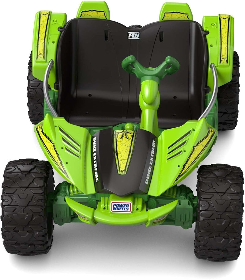 12V Green Rechargeable Battery-Powered Kids Ride-On Dune Buggy ATV Racer