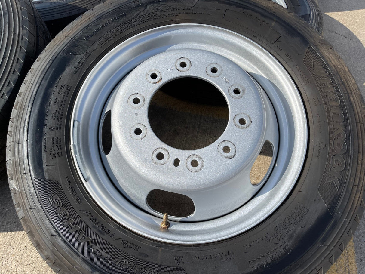 19.5" RAM 4500 5500 Ford F-450 Dually F-550 rims wheels OEM 10x225 HANKOOK NEW Texas Truck Tire