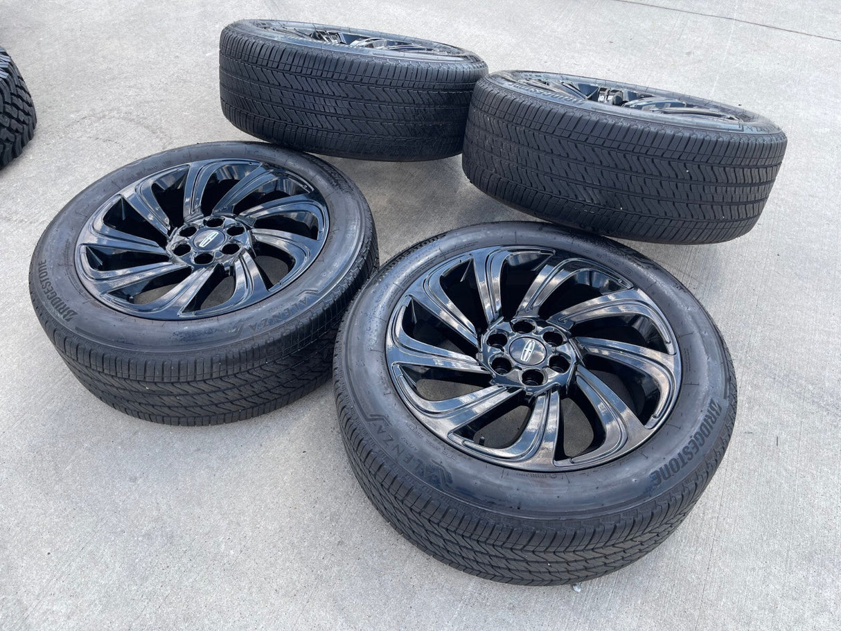 22" Lincoln Navigator BLACK LABEL OEM 10497 rims wheels tires Texas Truck Tire