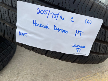(6) 205/75/16 Hankook Dynapro H/T tires LT 10 ply load range E NEW TAKE OFFS! Texas Truck Tire