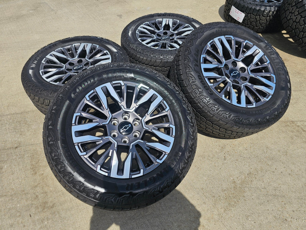 20" Chevy Silverado Z71 GMC Sierra Canyon Colorado OEM wheels rims 2025 2026 NEW Texas Truck Tire