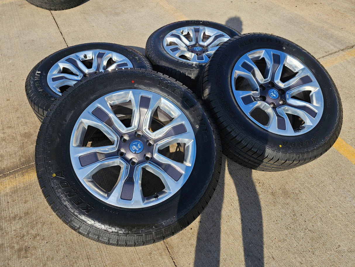 20" Dodge Ram 1500 OEM Laramie Long Horn 2678 2682 wheels rims NEW Kenda Texas Truck Tire