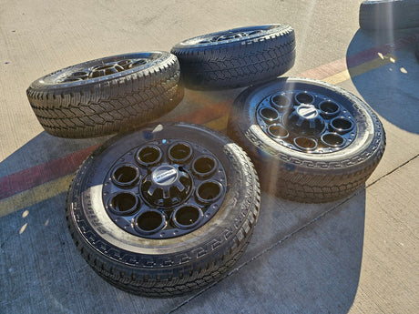 20" Ford F-250 F-350 OEM black Lariat 10299 10484 wheels rims 2024 2025 2026 Texas Truck Tire
