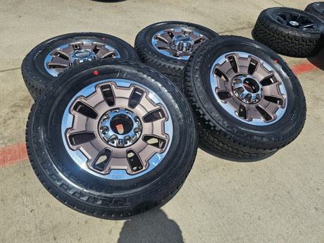 20" Ford F-250 F-350 OEM 10487 LIMITED KING RANCH tan wheels rims 2024 2025 NEW Texas Truck Tire