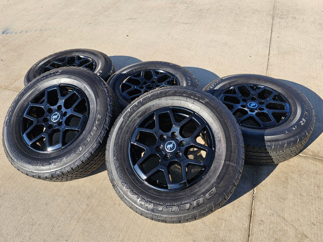 18" Ford Bronco wheels rims tires black 95213 Ranger 2023 2024 2025 2026 Texas Truck Tire