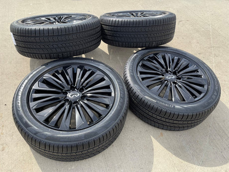 22" Infiniti QX80 QX56 Nissan Titan Armada OEM 94236 wheels rims 2025 2026 NEW Texas Truck Tire