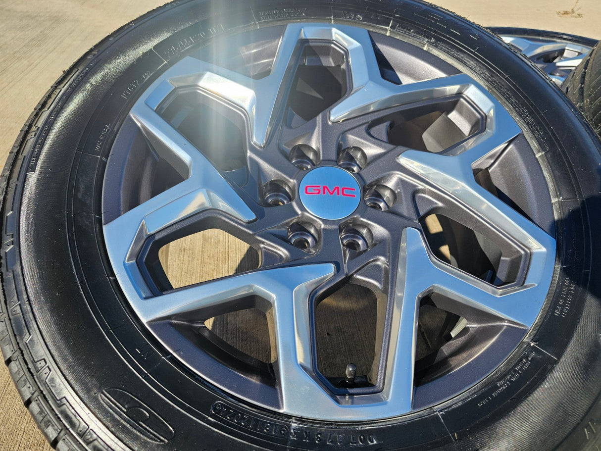 20" GMC Sierra Yukon AT4 Tahoe Silverado 95369 OEM wheels rims NITRO Texas Truck Tire