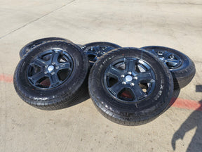 17" Jeep Wrangler Rubicon OEM wheels rims 9216 Gladiator tires NEXEN NEW Texas Truck Tire