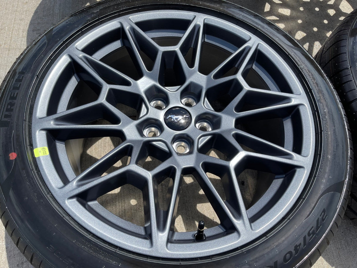 19" Ford Mustang GT Track Pack OEM 10600 10603 wheels rims 2025 2026 TPMS NEW Texas Truck Tire