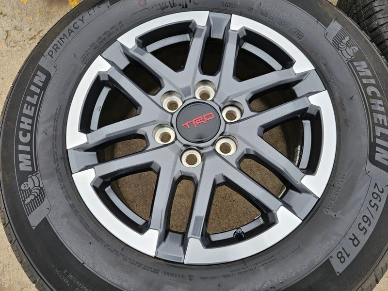 18" Toyota Tacoma TRD OEM wheels rims 10641 4Runner 2024 2025 2026 MICHELIN NEW Texas Truck Tire