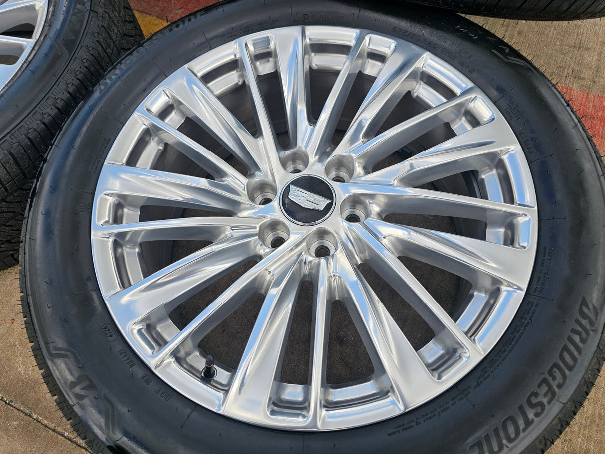 22" Cadillac Escalade Platinum OEM wheels rims tires 2024 2025 2026 NEW Texas Truck Tire