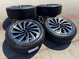 22" Lincoln Navigator OEM 10666 rims wheels BLACK LABEL 2026 BRIDGESTONE NEW Texas Truck Tire