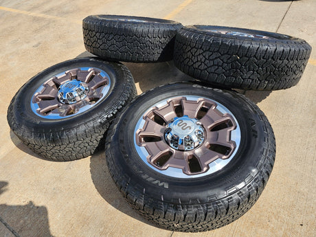 20" Ford F-250 F-350 OEM 10487 LIMITED KING RANCH tan wheels rims GOODYEAR Texas Truck Tire